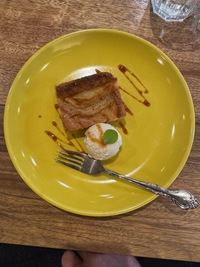 desert cake with decoration