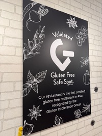 Restaurant billboard advertising gluten free food