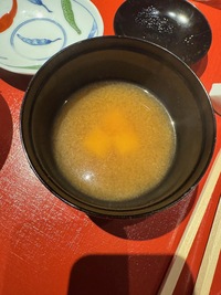 Kaiseki dinner: miso soup