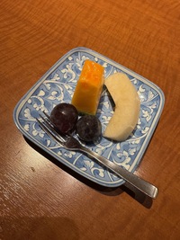 Kaiseki dinner: fruit desert